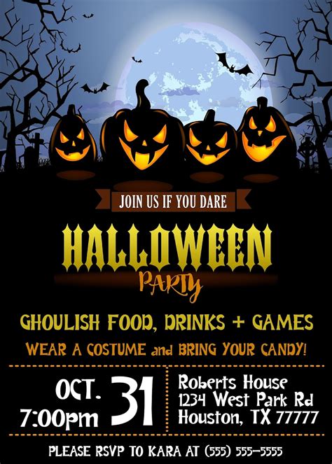 Halloween Party Invites Gallery 5