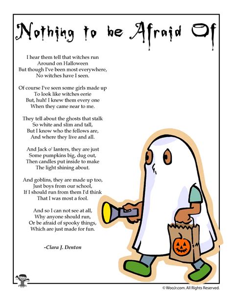 A illustration of a range of Halloween poems for kids