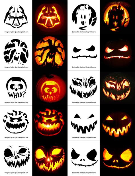 Halloween pumpkin carving stencils gallery