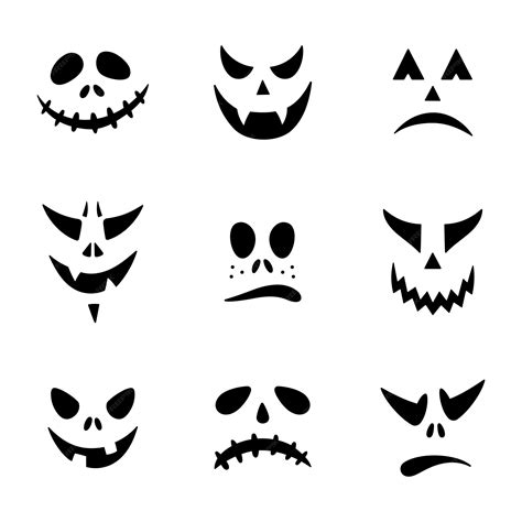 Halloween Pumpkin Face Template 6