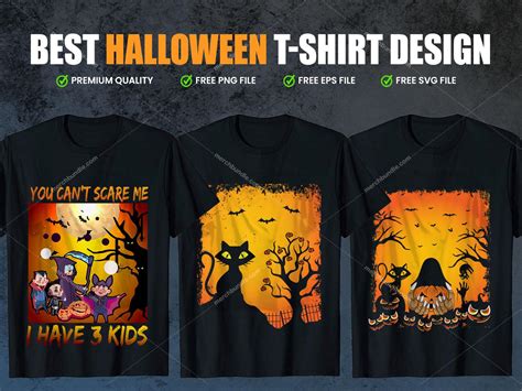 Halloween T-Shirt Design Template 10