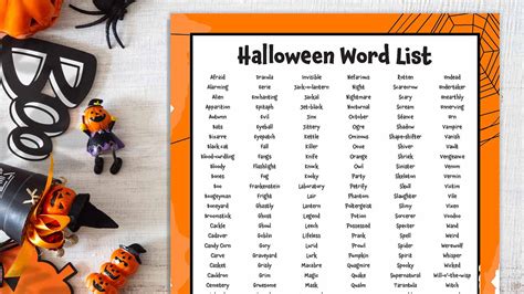 Halloween Words