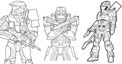 Halo Coloring Pages for Adults