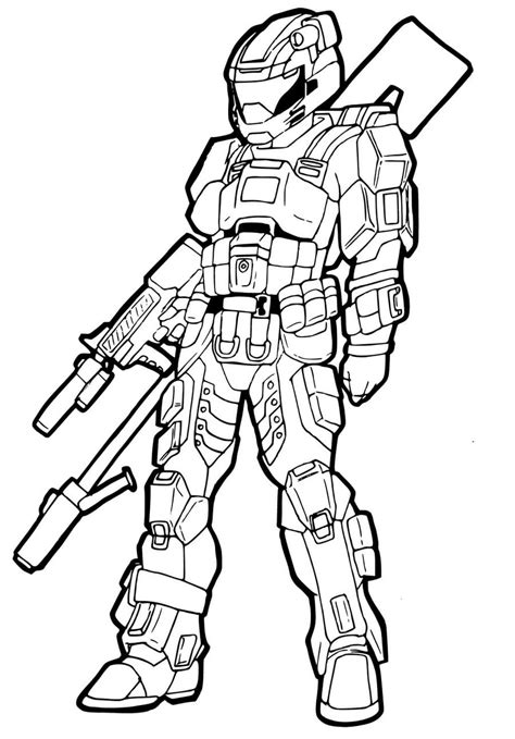 Halo Coloring Pages to Print