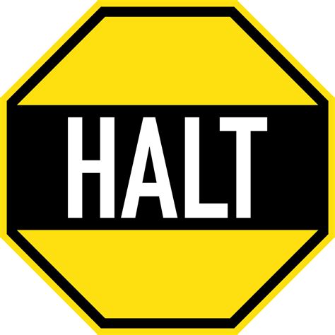 Halt sign image