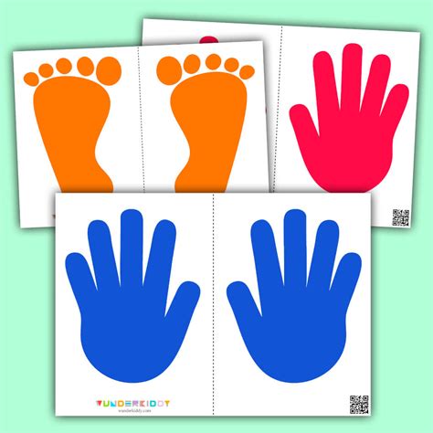 Hand and foot tattoo template