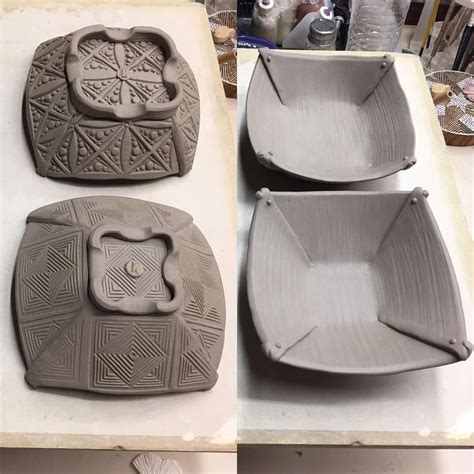 Hand-built pottery plate template