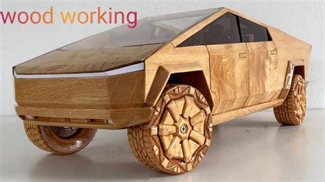 Hand-carving a Cybertruck design for Pinewood Derby