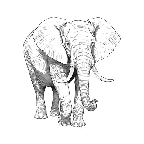 Hand-drawn elephant illustration