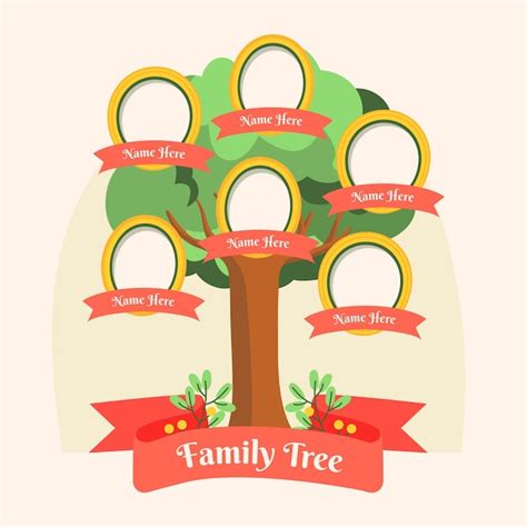 Hand-Drawn Family Tree Template