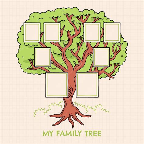 Hand-Drawn Family Tree Templates