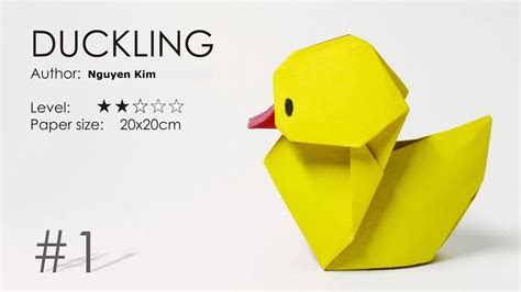 A hand-drawn paper duck