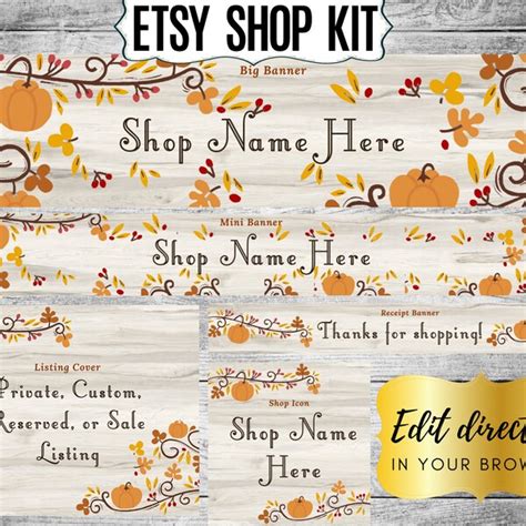 Hand-Drawn and Whimsical Ebay Store Banner Template