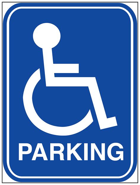 Handicap parking signs in New York