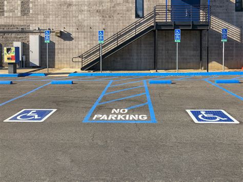 Handicap parking spaces in New York