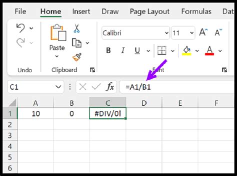 Handling Div/0 Errors in Excel