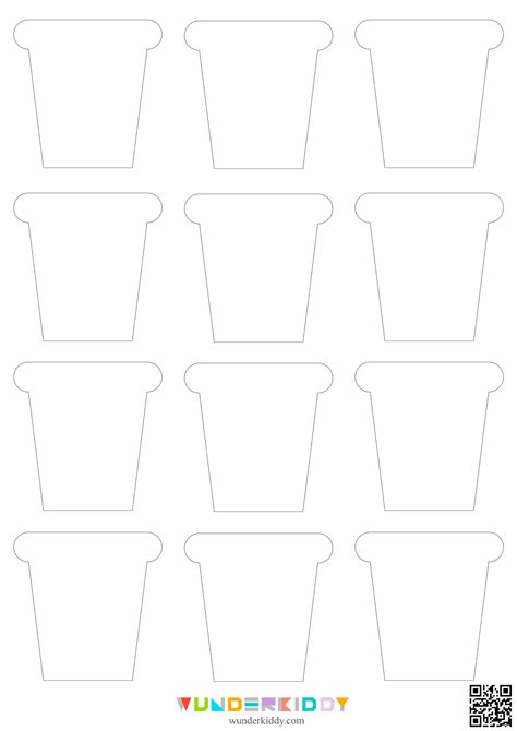 Handmade flower pot templates