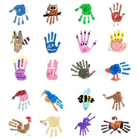 Handprint Art with Objects