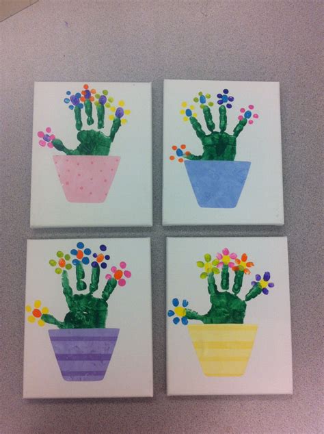 Handprint Flower Pot Template Gallery 5