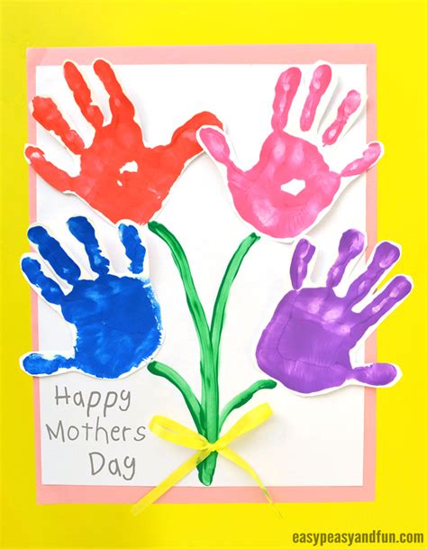 Handprint Flowers for Mothers Day