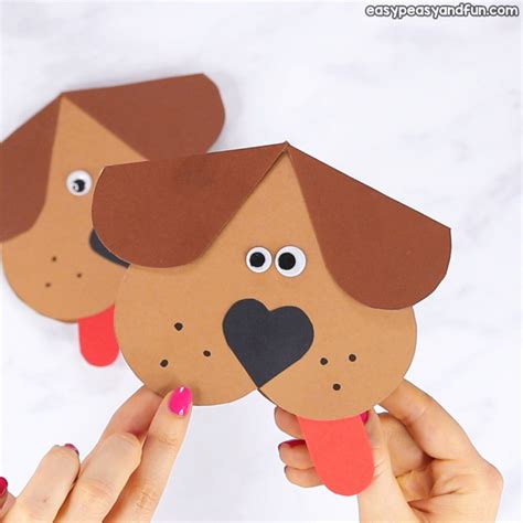 A handprint heart dog craft template