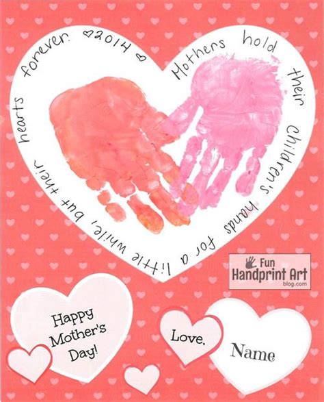 Handprint Heart for Mothers Day