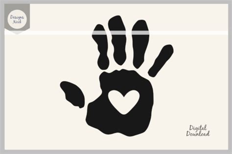 Handprint Heart Template