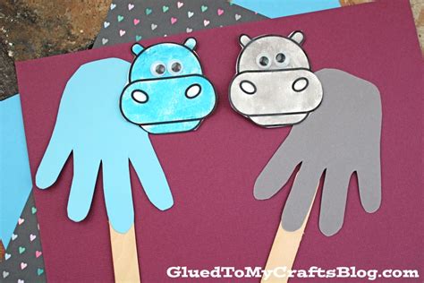 Handprint Hippo Craft