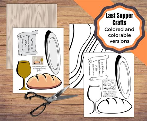 Handprint Last Supper Craft Template