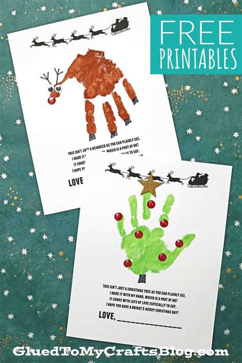 Handprint Poem Printable for Christmas