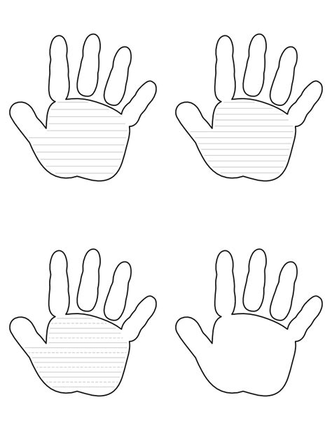 Handprint template for babies