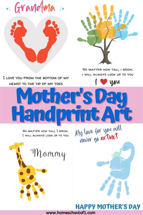 Handprint template crafts