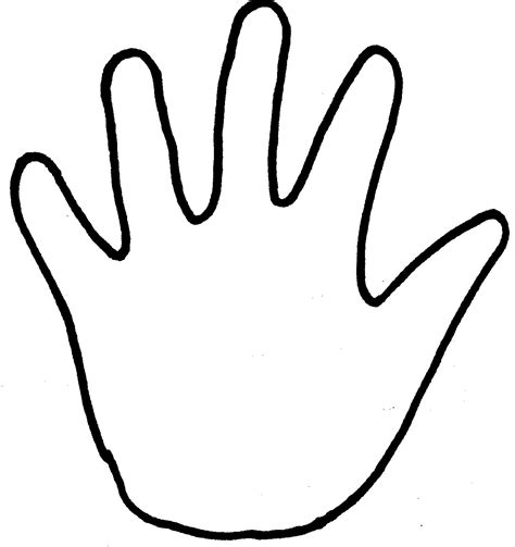 Handprint template printable