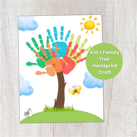 Handprint Tree Template