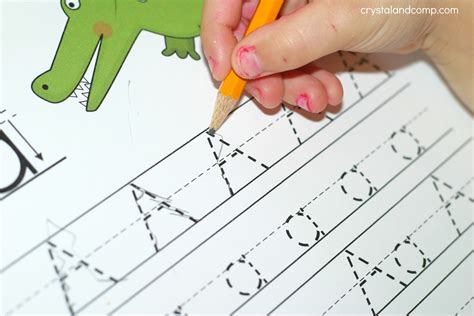 Handwriting tracing letters printables for kids