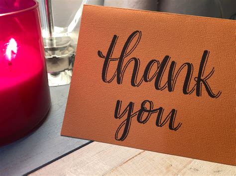 Handwritten Thank You Card