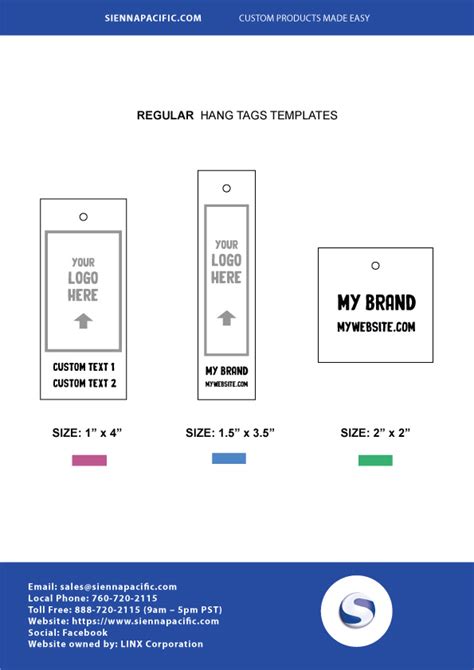 Hang Tag Template 8