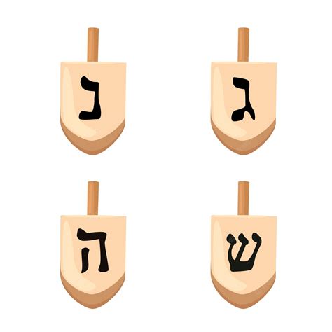 Hanukkah Dreidel Symbols