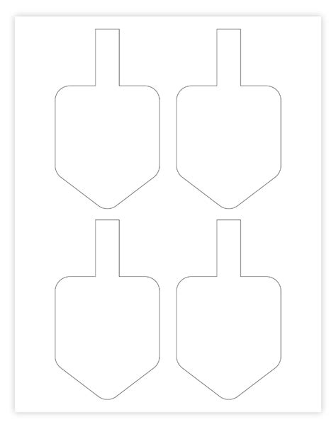 Hanukkah Dreidel Templates