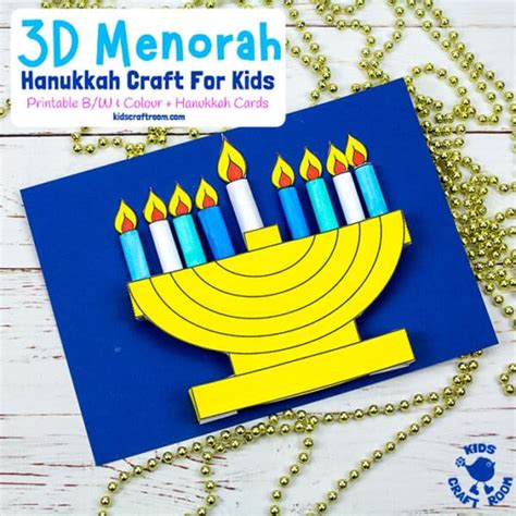 Hanukkah Menorah Template