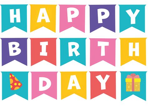 Happy Birthday Banner Template Download