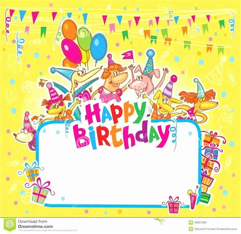 Happy Birthday Card Template in Microsoft Word