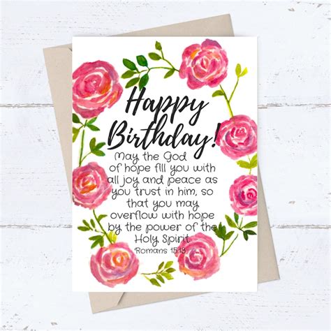 Happy Birthday Free Printable Religious Cards