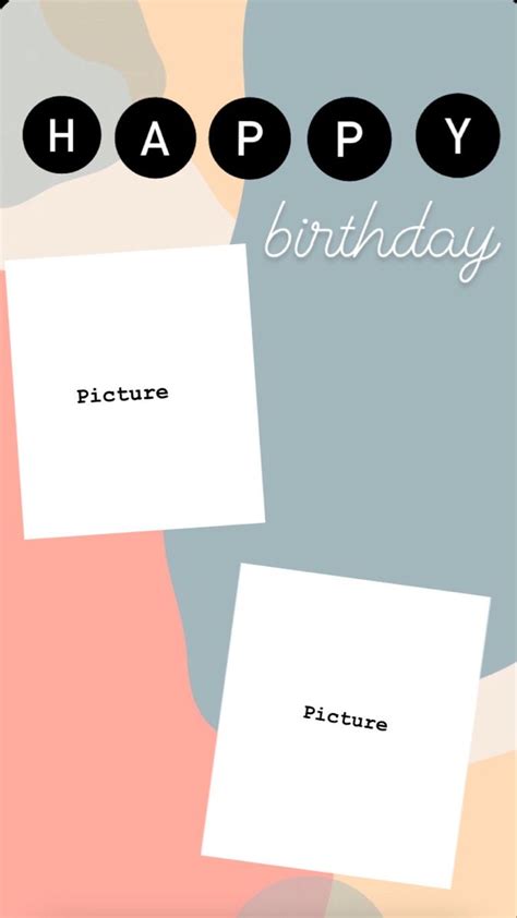 Happy birthday Instagram story template design 3