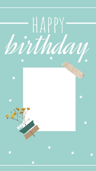 Happy birthday Instagram story template design 5