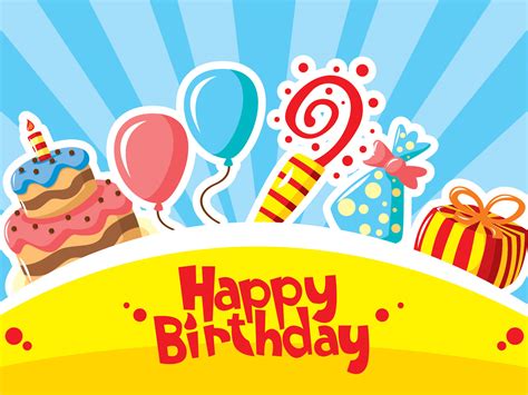 Happy Birthday PowerPoint Template Design