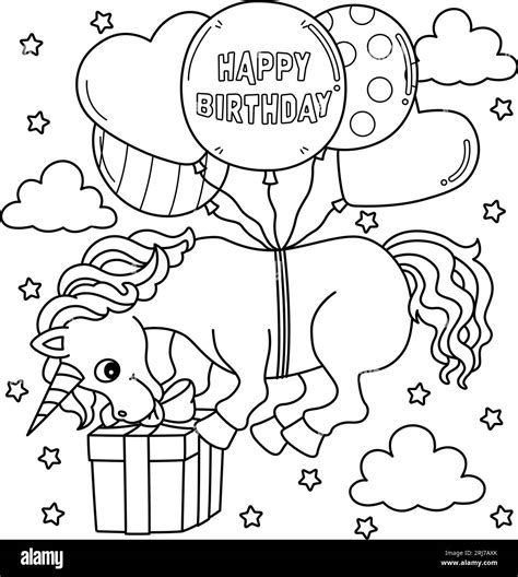 Happy birthday unicorn printable for kids