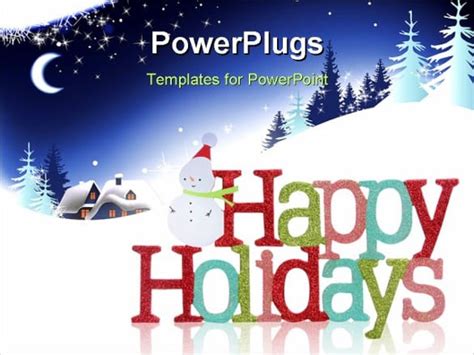 Happy Holidays PPT Template Free Download