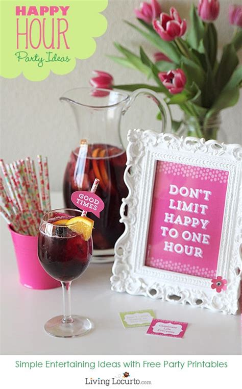 Happy hour party ideas