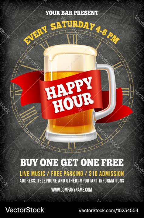 Happy Hour Poster Template Example 10